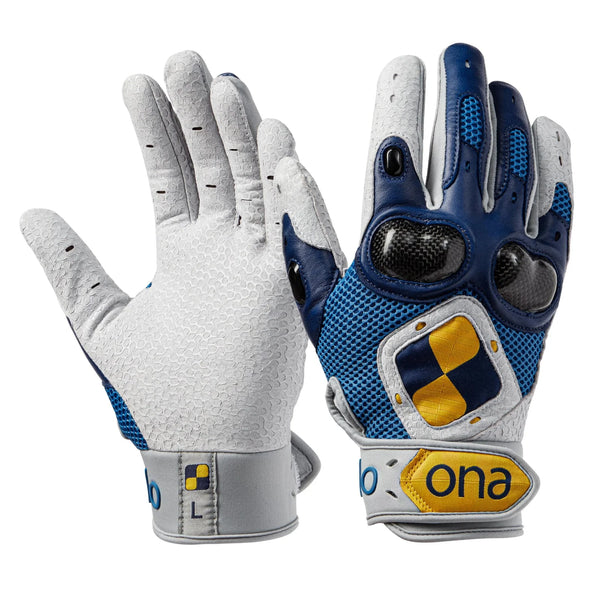 Ona Carbon Pro  V2 Blue Polo Glove - Pair