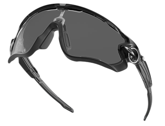 Oakley Jawbreaker™ Polished Black Clear To Black Iridium Photochromic